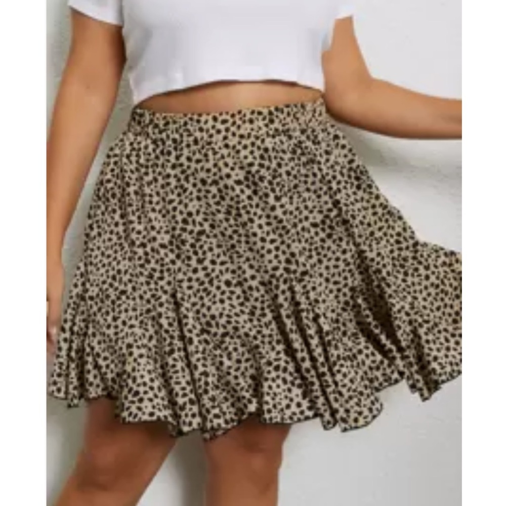 3/$20! Leopard Print Flared Skirt